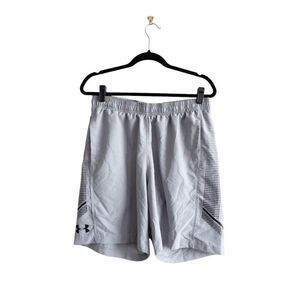 Under Armour Mens Loose HeatGear Training Shorts Gray Size Large